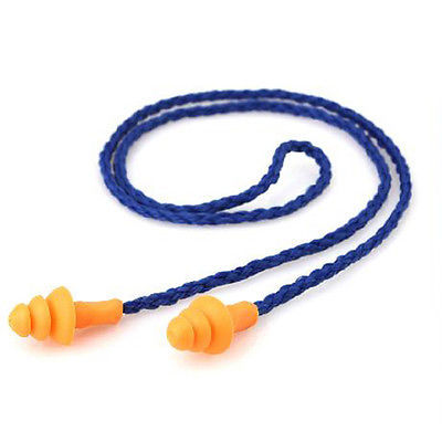  Soft Silicone Corded Ear Plugs Reusable Hearing Protection Noise Reduction Earplugs Protective earmuffs 