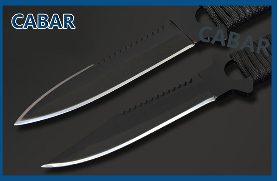 CABAR Brand 2015 New Arrival 4 Knives 4Scabbards 4Bandage Holster 96mm Blade Hunting Camping Diving Outdoor
