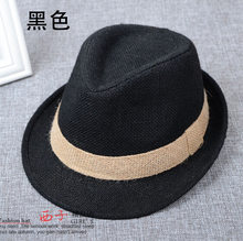 Fashion all match male fedoras jazz hat female vintage fashion linen straw hat lovers beach hat