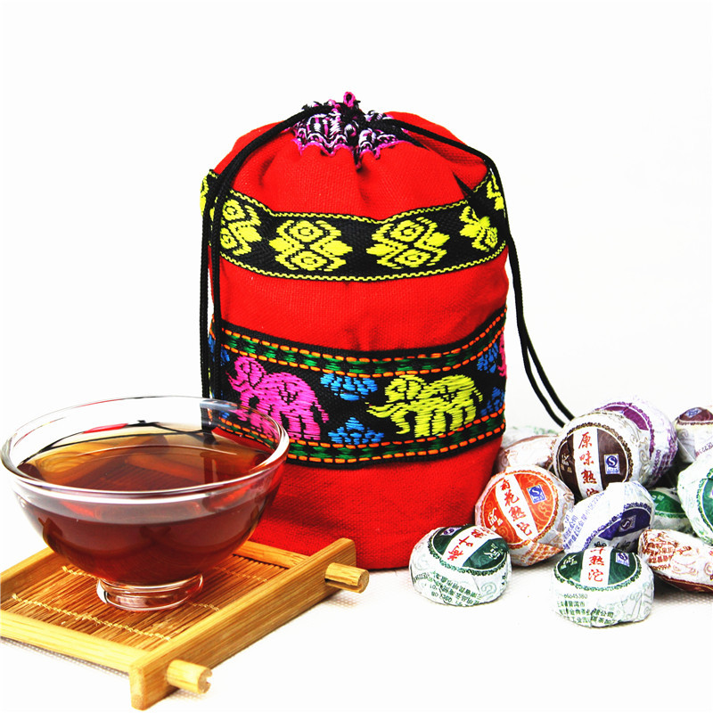 Secret Gift Pu er Tea 200g 50 PCS 10 Different Tastes Chinese puer Tea Health Care