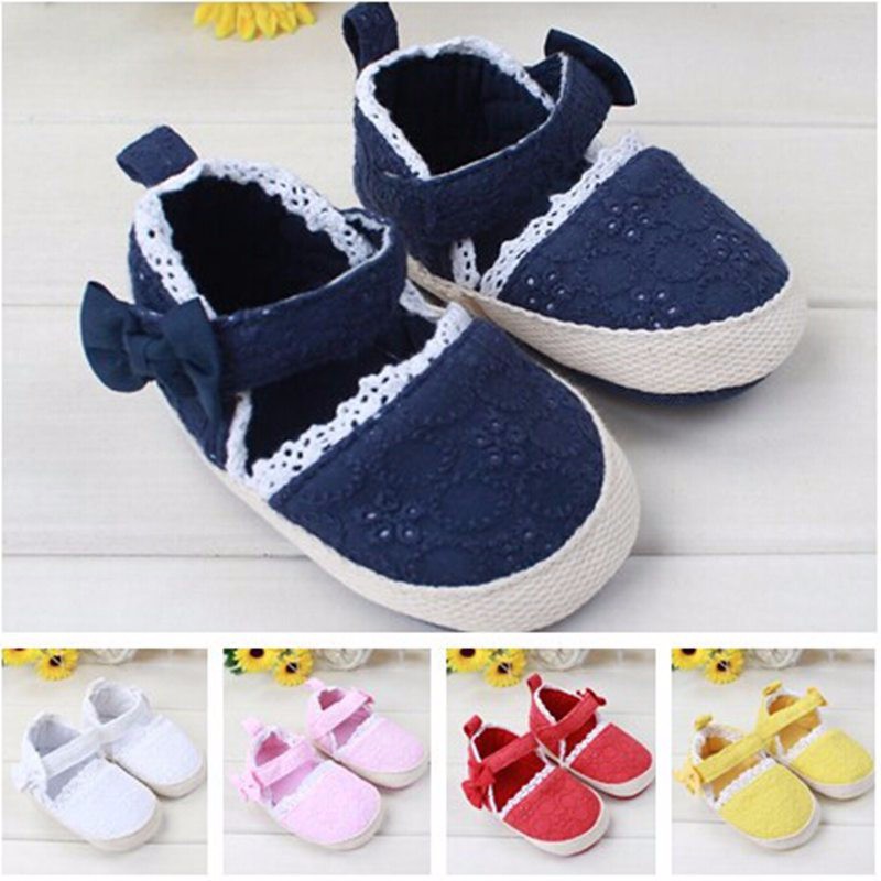 Solid 5 Colors Cute Butterfly-Knot Baby First Walkers Summer Sandals Baby Shoes For Girl Summer Shoes Footwear