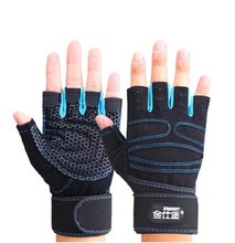Fitness gloves Sports male female semi-finger dumbbell barbell weight lifting slip-resistant gloves Free Shipping