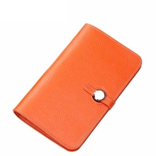 Luxury wallet woman handbag bag passport ID credit card holder cowhide clutch genuine leather wallet beautiful female lady purse