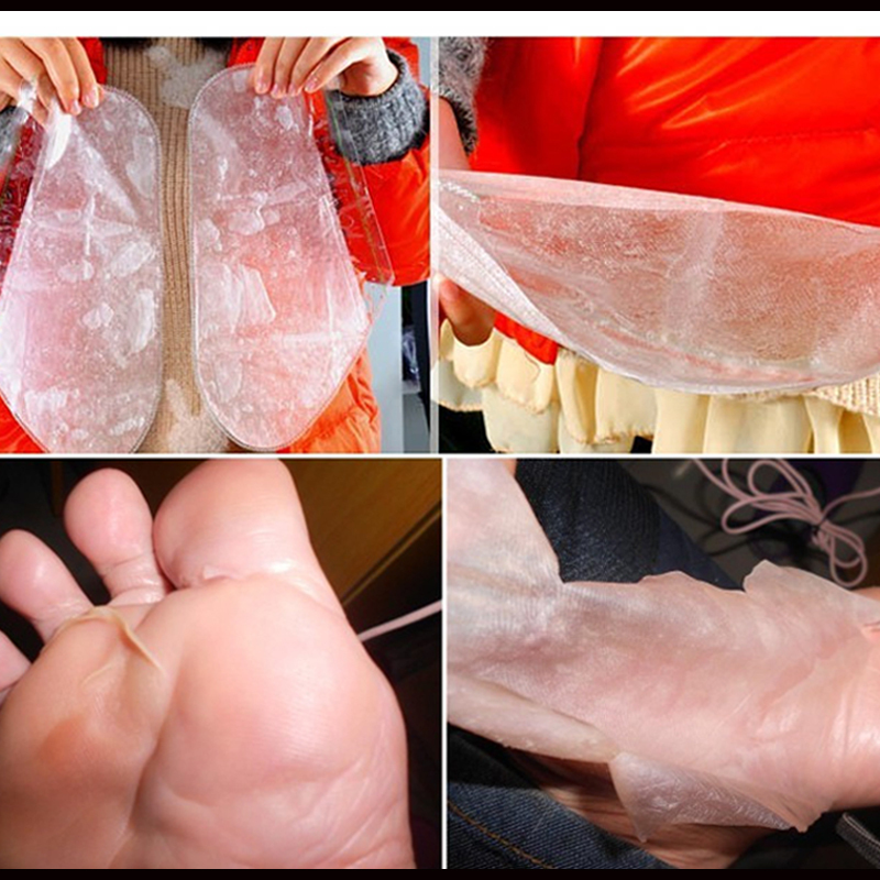 8pcs 4bag lot Super Exfoliating Foot Socks For Pedicure Sosu Socks Peeling For Foot Care Beauty
