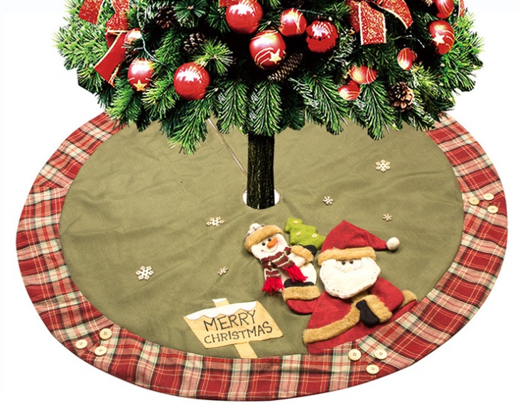 122cm large fancy santa claus christmas tree skirt xmas 122cm large fancy santa claus christmas tree skirt xmas