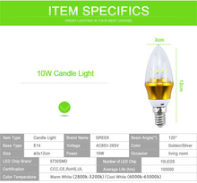 Wholesale 3w 5w 9w 12w 15w lampada lamp led candle bulb light lamp bulb e14 led