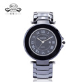 RGENS Original true Ceramic wrist watches men clocks quartz black white male wristwatches fashion casual waterproof