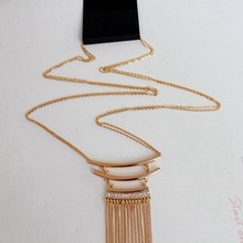 Fine Jewelry Tassel Necklace Summer Style Exaggerated Rhinestone Long Necklace Section Body Chain Jewelry suspension collares