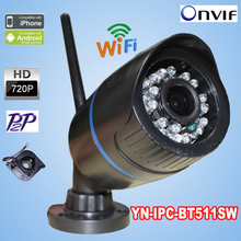 1280*720P Wireless IP Camera Outdoor Weatherproof  HD Network 1.0MP wifi camera day nignt vision mini ip camera ABS plastic