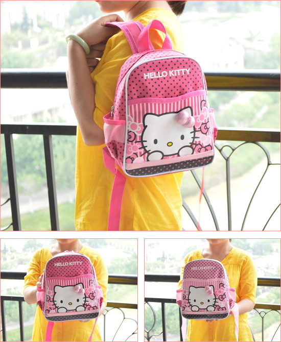 mini hello kitty cartoom school backpack (2)