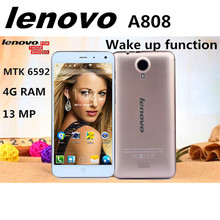 New Arrival Lenovo A808 mobile phone 5.0 inch Octa Core Support 4G LTE RAM4G + ROM16G Android MTK6592 13Mp Camera Smart phone