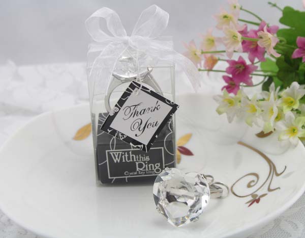 Wedding ring keychain