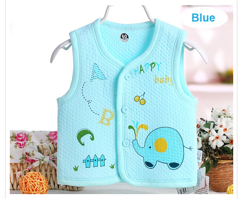 0-10 Months Cotton baby boy girl vests spring autumn newborn babies boys girl vest outfits clothing wear infant warm Waistcoat 11