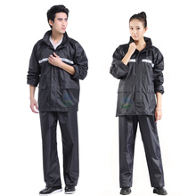 Raincoat suitMotorcycle raincoat fashion Rain gear double layer split rain pants,men and women raincoat navy and red color