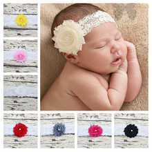 Baby Princess Lace Pearl Headband Chic Flower Girls Headband Hair Bow Flower Headband for Baby Girl Infant Hair Accessories