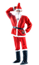 5 pcs/set Christmas Gift Red Mens Santa Claus Costume Novelty Cloth Christmas Men Male Xmas Costumes Clothes Suit