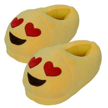 Nueva 2016 Emoji Slippers Cartoon Plush Slipper Home With The Full Expression Popular Women Slippers Winter House Shoes