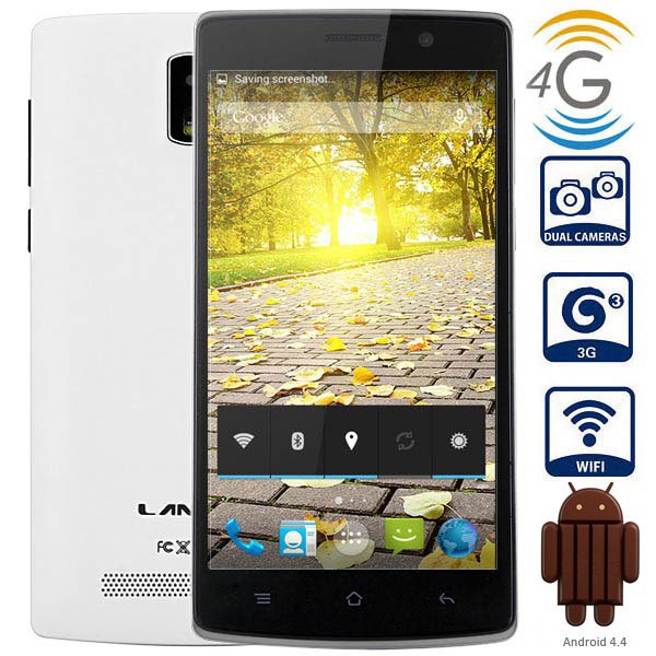5 0 inch LANDVO MTK6582 MT6290 Quad Core Android 4 4 4G Phablet 1 3GHz IPS