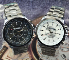 Winner tira de acero calendario moda para hombre comercial totalmente automático para hombre reloj mecánico j283