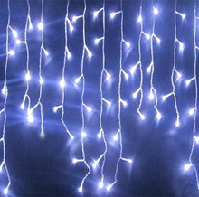White Holiday Festival Curtain Wedding Lights LED String