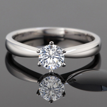 Free Shipping Wedding Gift 925 Sterling Silver  Sparkling Ring Nickel Free 925 Platinum Galvanize No Allergy Min $10