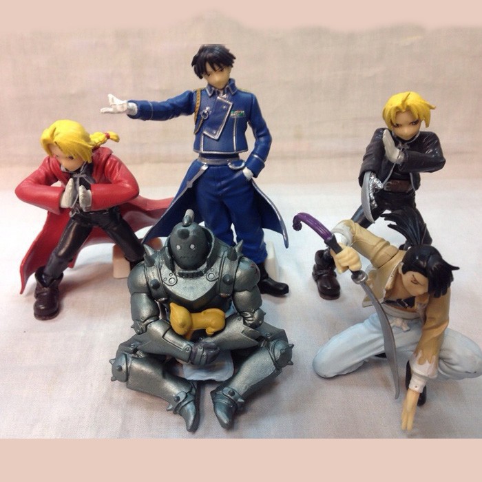 Animation Garage Fullmetal Alchemist Alphonse Roy Mustang Edward Action Figure PVC Dolls Models Children Kid Gifts