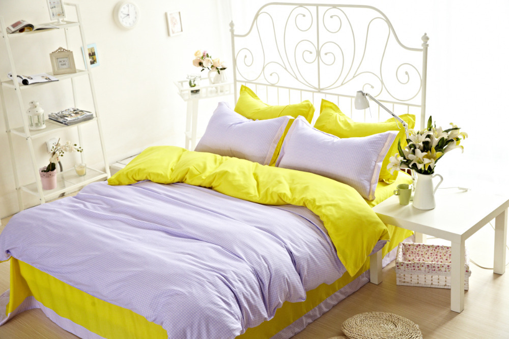 4pcs full twin size white polka dot sheets purple bedding 4pcs full twin size white polka dot sheets purple bedding