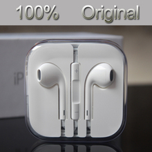 Free shipping 2015 100% Genuine New original earpod In-Ear Headphone With Remote & Mic For Apple IPhone 5 /5s/6 headset earphone