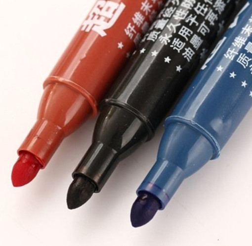 Wholesale 60PCS/LOT Marker Pen Mark Pen Wumart Inexpensive Three Colours Marker Ink Pens