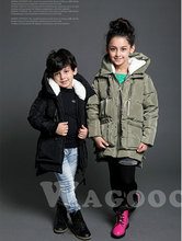 Free shipping 2014 new arrival children baby girl boy s long sleeve solid hooded coat winter