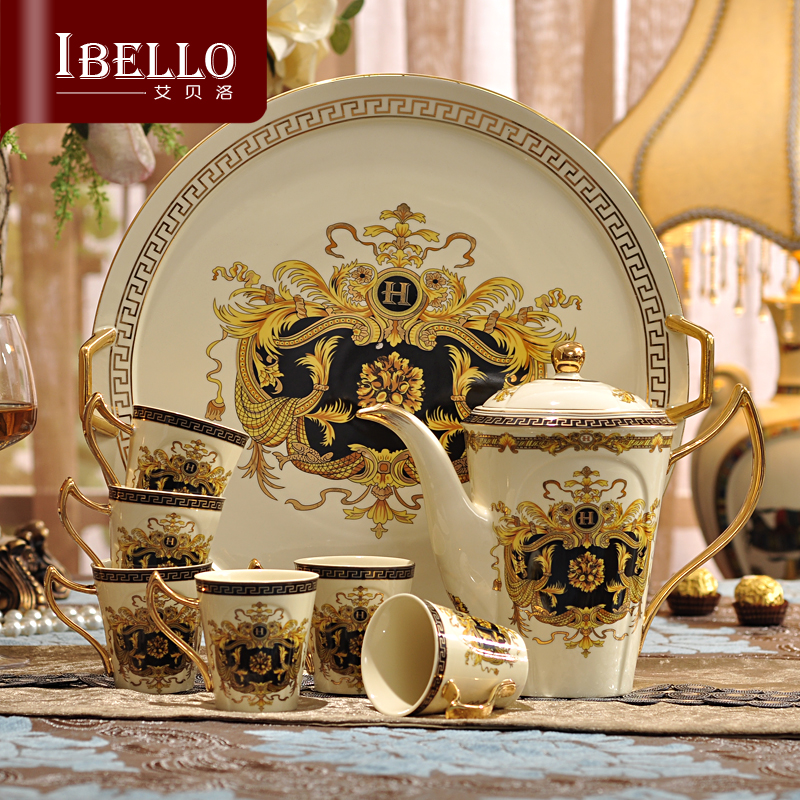 European style Coffee Sets Tea Sets teapot cup tea tray Suit afternoon tea cup ceramic coffee