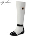 Soft PU Leather Black Sexy Fashion Women Winter Knee High Boots,2014 N