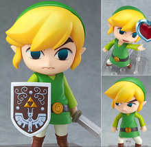 La leyenda de Zelda enlace Nendoroid juego leyenda de Zelda acción PVC Figure 10 CM Q ver. Zelda enlace colección modelo de juguete muñeca