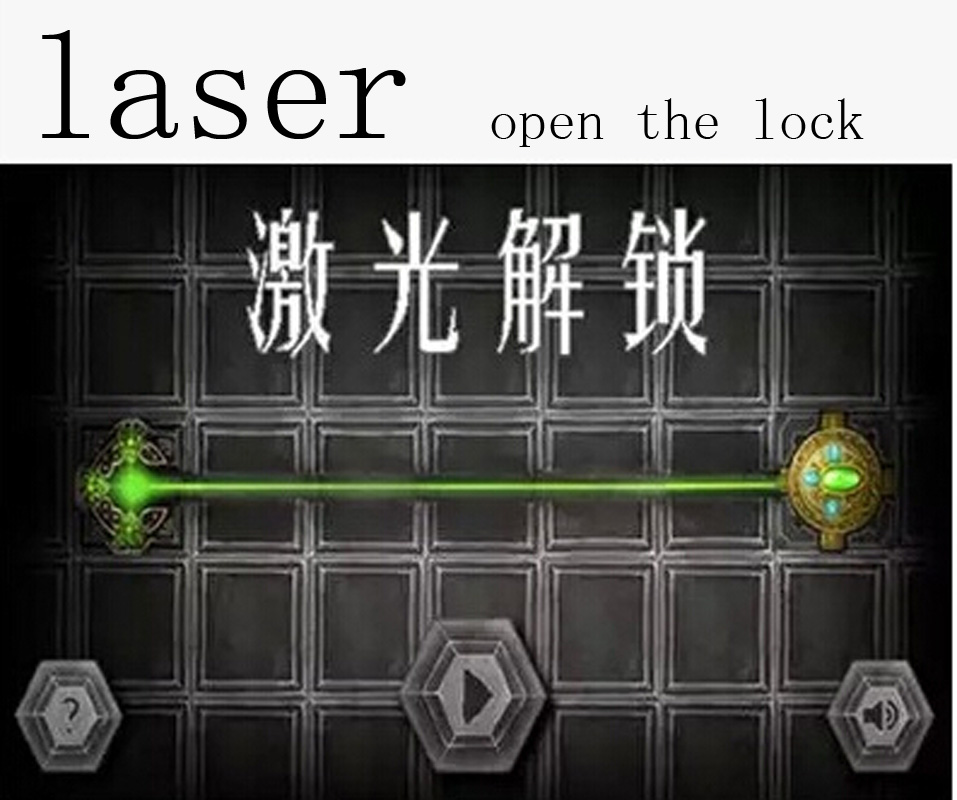 Game props Tools Escape props Electronic 100mw Single green/red laser emitter irradiation Receiver trigger lock free shipping