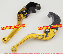 Motorcycle Short Brake Clutch Levers For Kawasaki Ninja 2000-2004 ZX6R 2004-2005 ZX10R & 2003 2004 2005 2006 Z1000 & ZX12R, GOLD