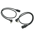 Free Shipping 2pcs 90 Degree Left Right Angled Mini USB 5 Pin Male to Mini USB