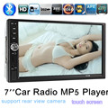 2 DIN New Audio Stereo FM USB TF Auxin 7 inch HD car MP5 Player support