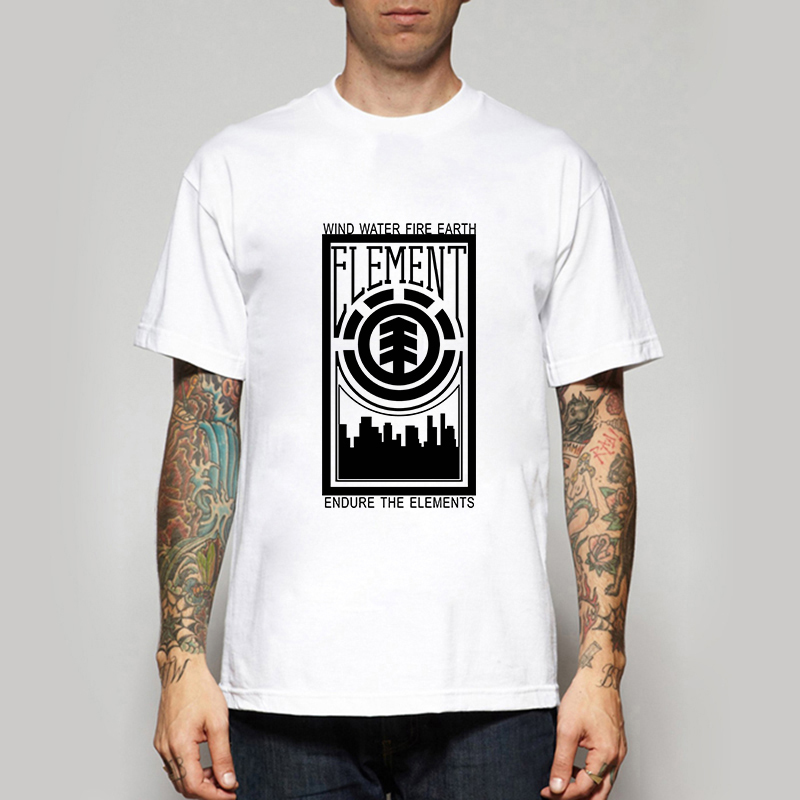 Tshirts Summer New Brand Fashion Element Skateboard Streetwear Cotton Man T shirts Tops Tees Short Sleeve