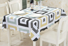 PVC waterproof and oil disposable table cloth rural grid antependium protection oil table mat tea table cloth