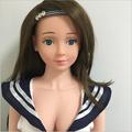 Hot sale 110cm solid sex doll non inflatable full silicone love doll removable vagina lifelike silicone