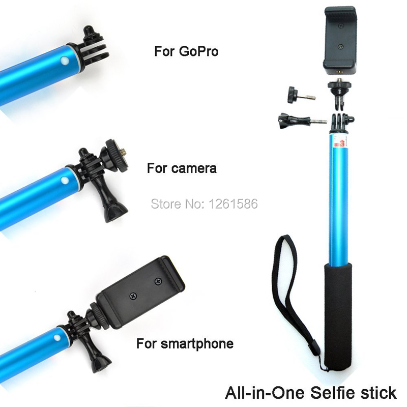 Selfie Stick Extendable Monopod+Tripod+Bluetooth Remote (7)
