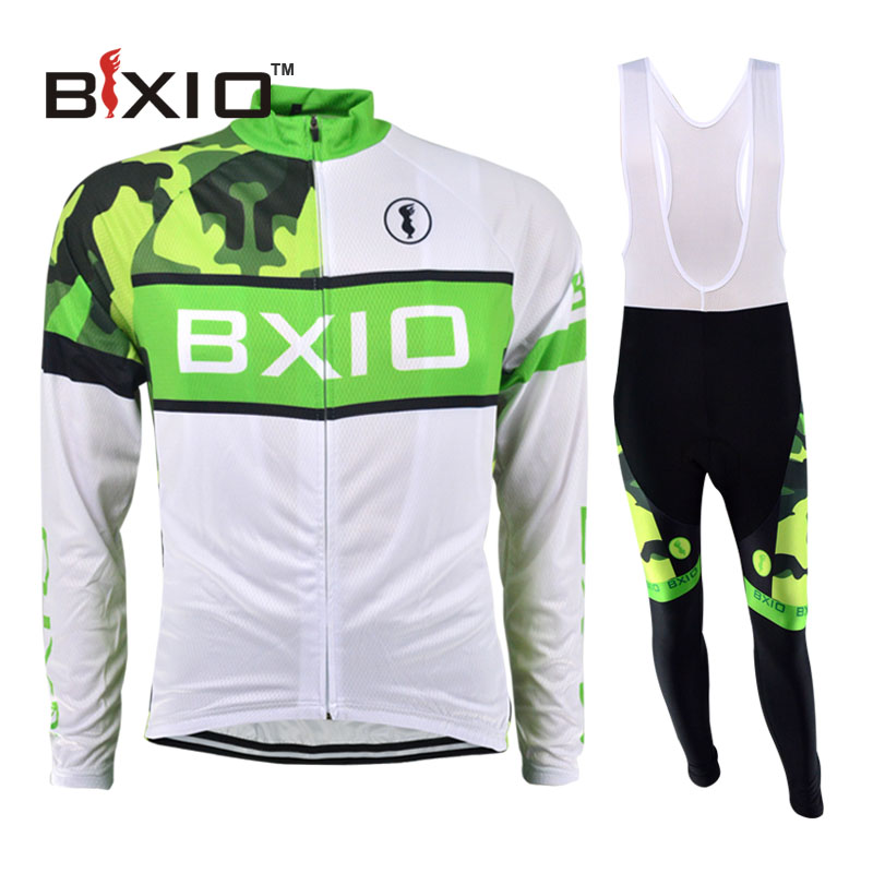 Фотография BXIO Long Sleeve Sports Cycling Clothing 2XS-8XL Available Breathable Road Mountain Bike Wearing Cycling Jersey BX-0109WG072