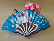 Free Shipping 80pcs/lot Holiday gift,wedding favor Chinese style craft bamboo fan,silk folding fan 10%discount