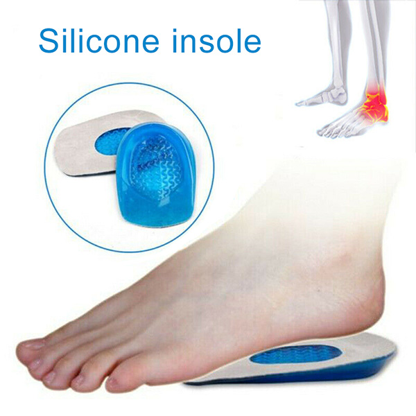 3 Pairs Silicone Heel Orthopedic Insoles with Cloth Surface for Bone