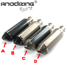 Universal Motorcycle exhaust Modified Scooter Akrapovic Exhaust Muffle Fit for most motorcycle