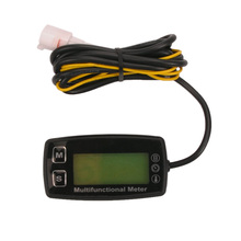 Digital LCD RL HM035T tachometer hour meter thermometer temperature for gas UTV ATV outboard buggy tractor