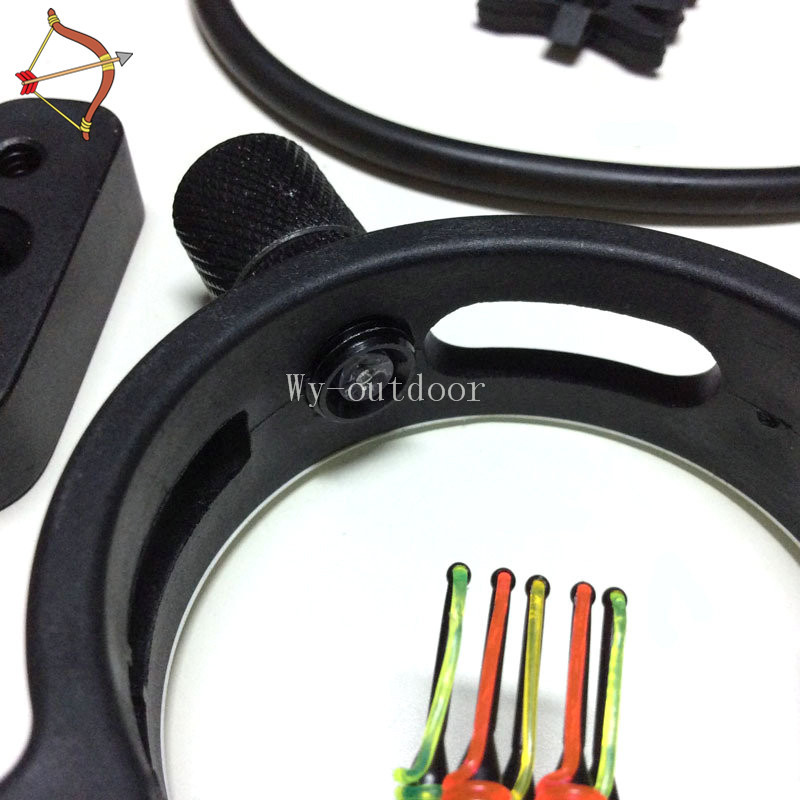 6 in1set UPGRADE KIT COMPOUND BOW STABILIZER OPTIC SIGHT ARROW Rest Peep Free Shipping
