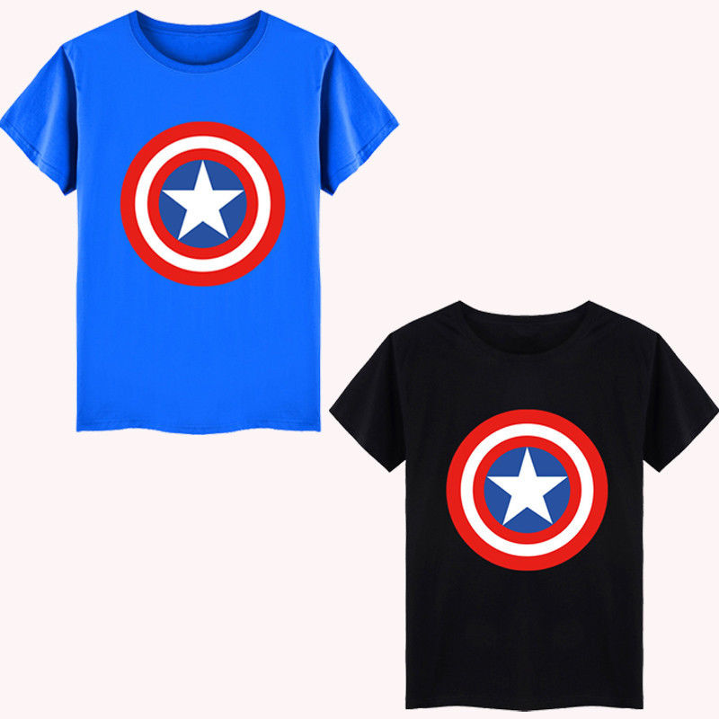 New Cartoon Movie Assemble America Boys Kids Clothes Summer Fashion Casual Tops Tee T-Shirts 2 3 4 5 6 7 Years