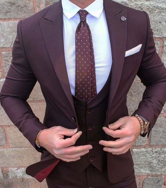 maroon pent coat