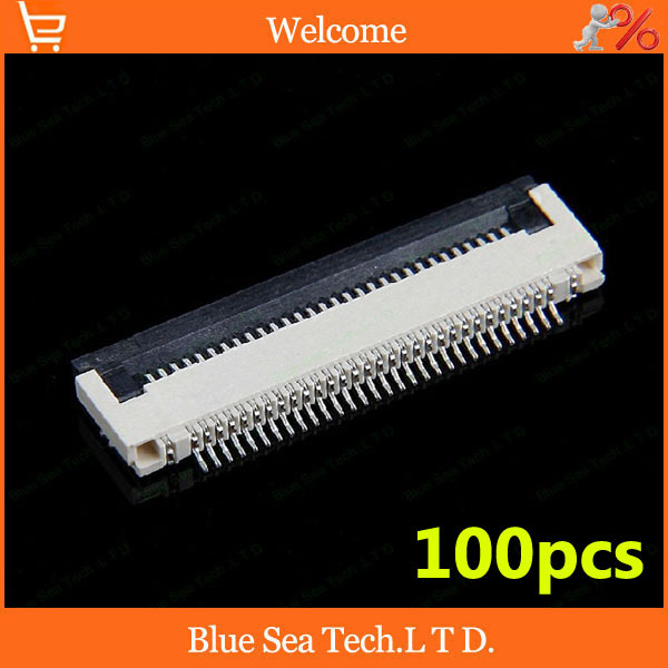 100pcs FPC/FFC connector cable socket 30 pin 0.5mm connector for LCD screen interface of DVD/GPS/MP3/PDA/Phone ect.ROHS